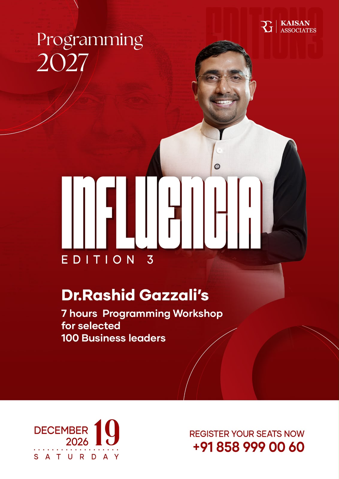 Influencia 2027 event poster